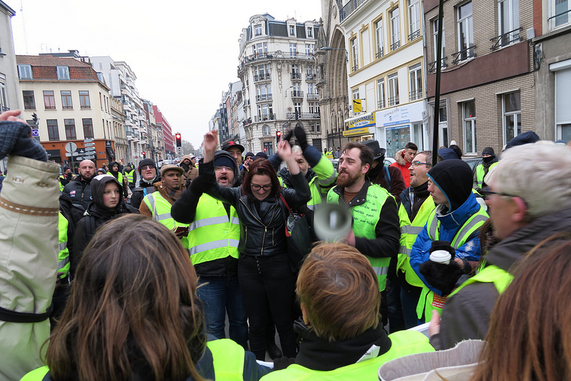 accueil de Lisa  la manif