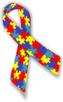 ruban de solidarité avec les autistes